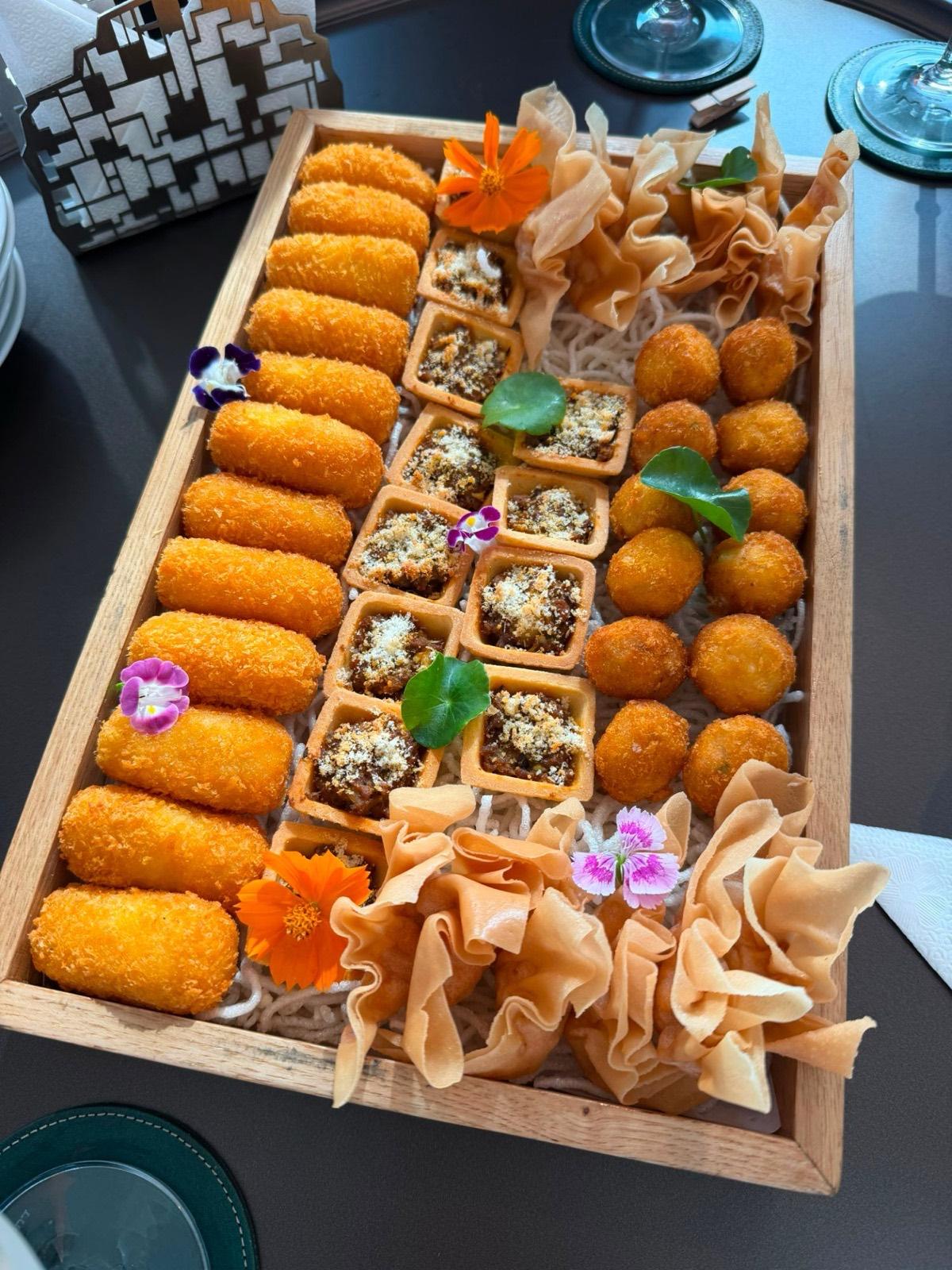 A tray of bites